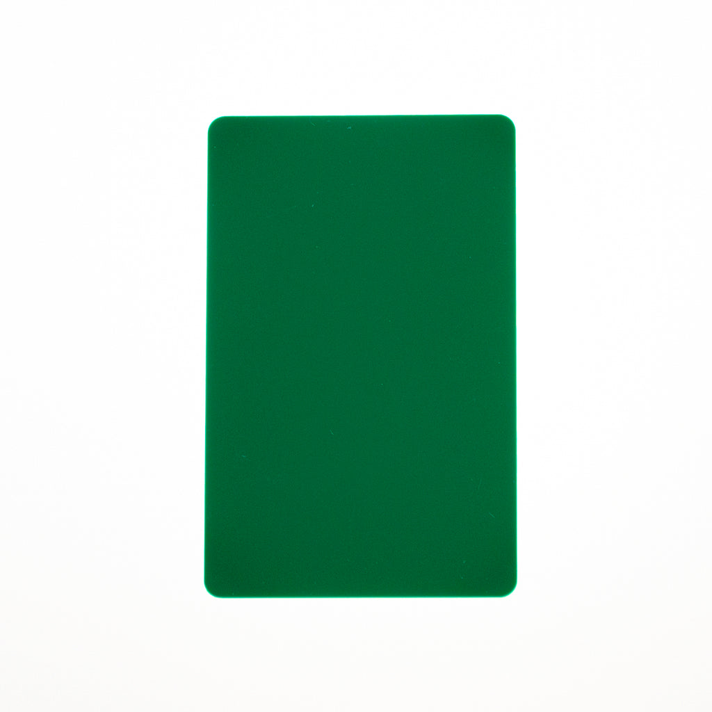 CR80/30 Green-Colour PVC Cards.