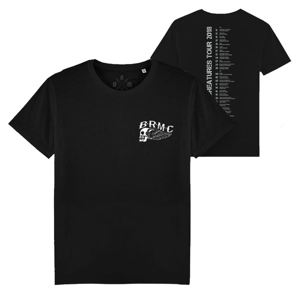 WINGED SKULL 2018 TOUR BLACK T-SHIRT