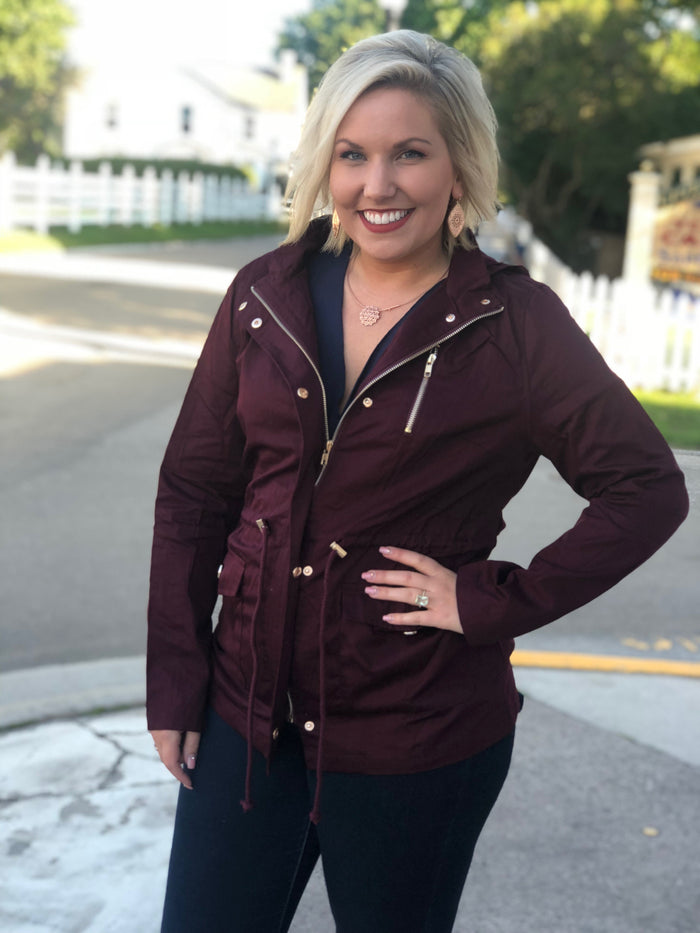 Bella Jacket (Burgundy)