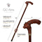 Grizzly Bear Cane Brown Walking Stick Cane - GC-Artis Walking Sticks Canes