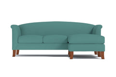 Albright Reversible Chaise Sofa :: Leg Finish: Pecan