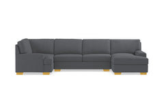 Bradbury 3pc Sectional Sofa :: Leg Finish: Natural / Configuration: RAF - Chaise on the Right