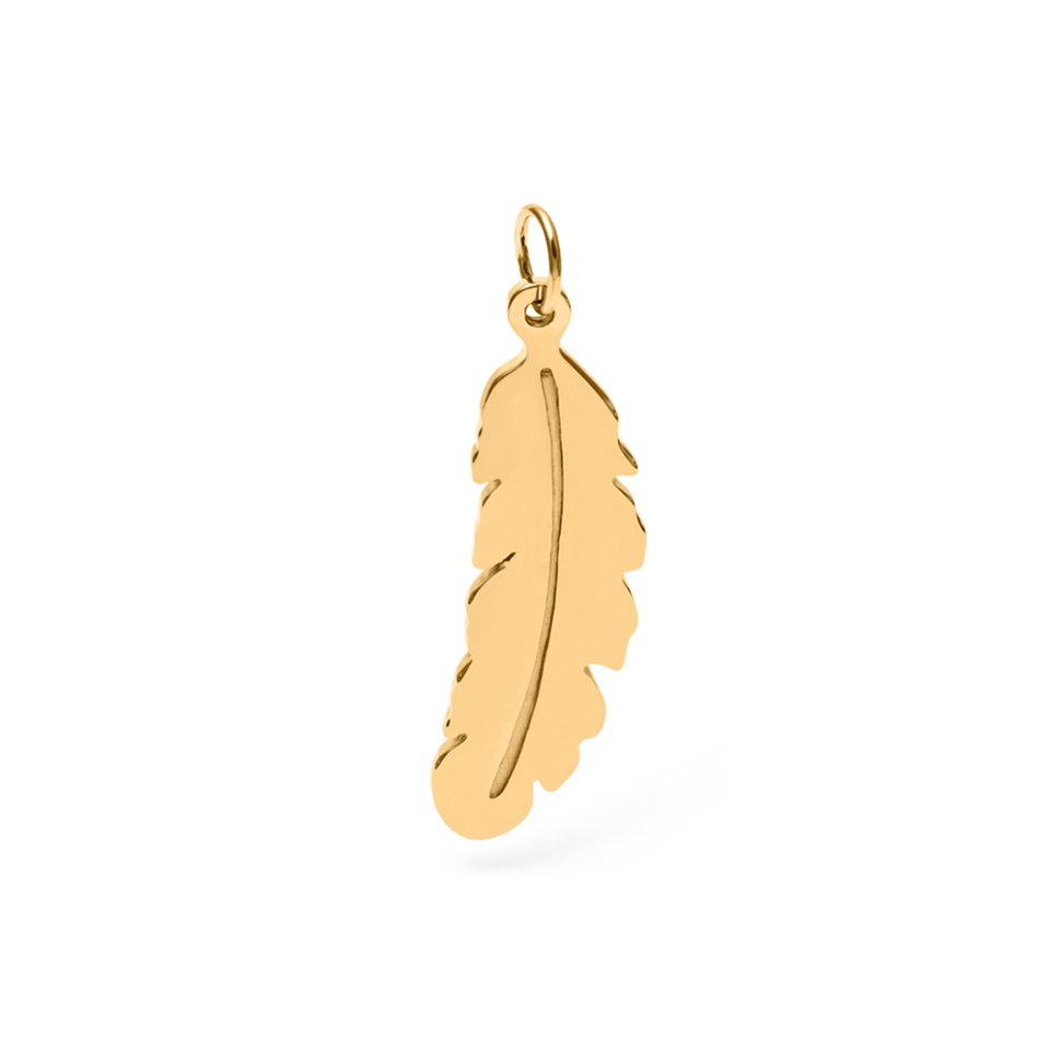 This Gathered Nest Feather Pendant