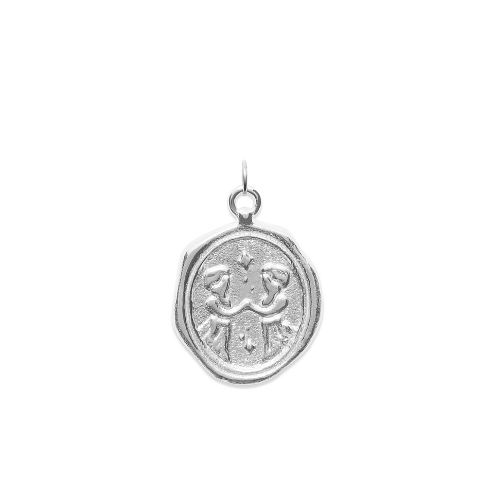 Zodiac Seal Pendant 925 Silver