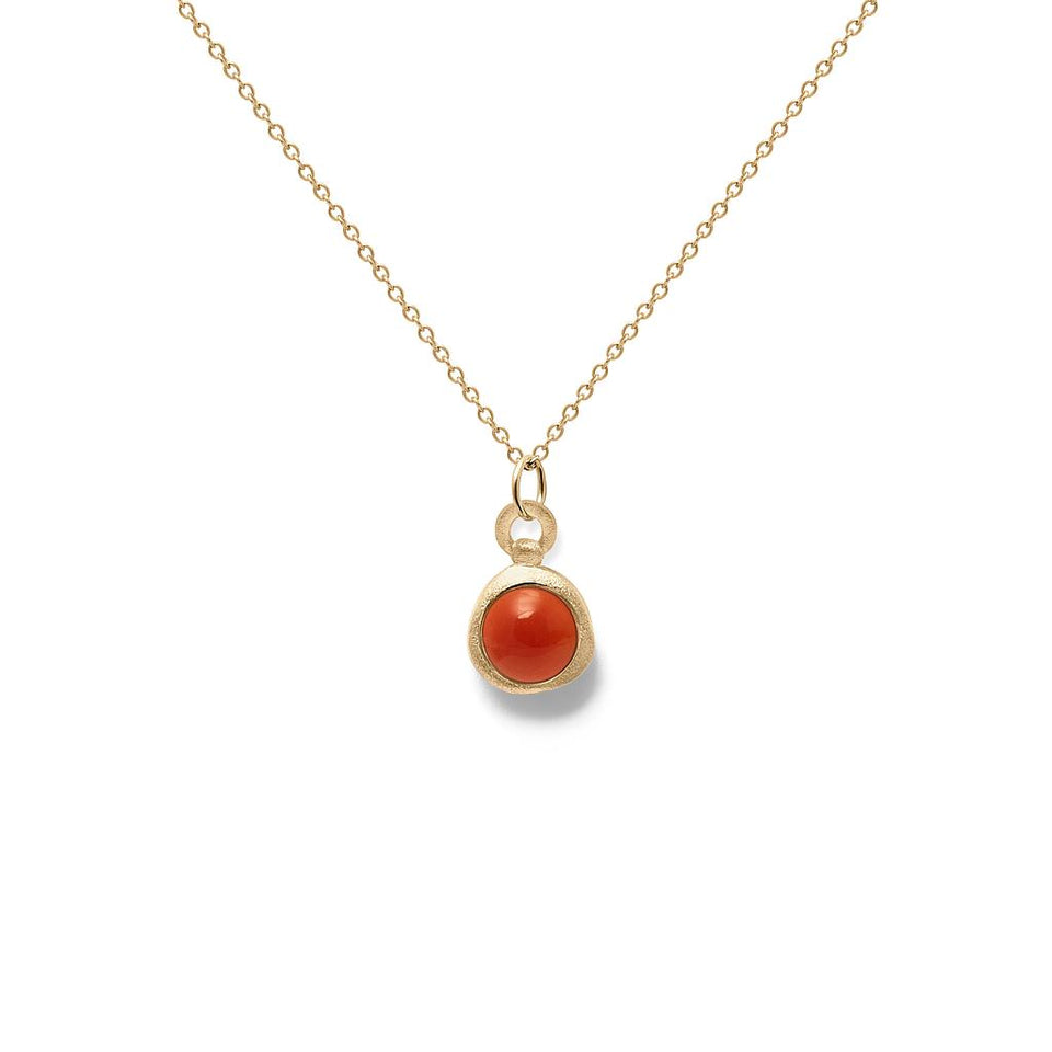 Zodiac Birthstone Necklace (Cancer) Solid Gold 14 ct