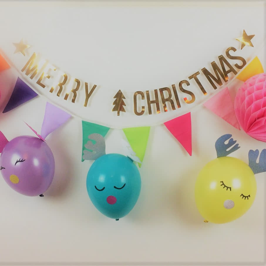 Cute Reindeer Christmas Balloon Decorations Blog I My Dream Party Shop UK