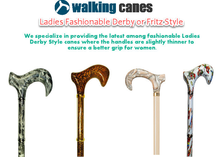 ladies derby walking canes