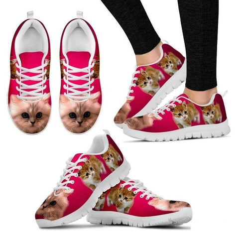 Cute Munchkin Cat Print Sneakers For Women- Free Shipping-Paww-Printz-Merchandise