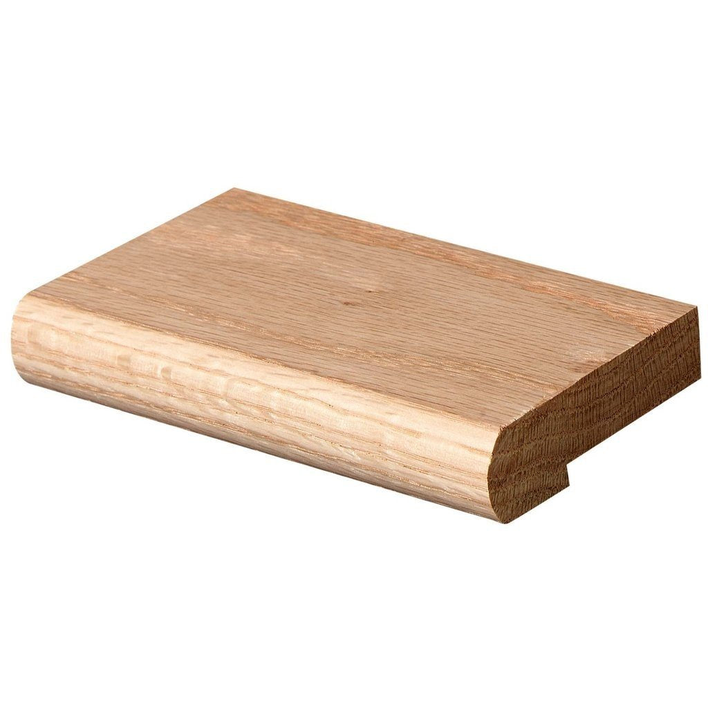 36" Landing Tread + Scotia Trim - 3 1/2" Red Oak Natural