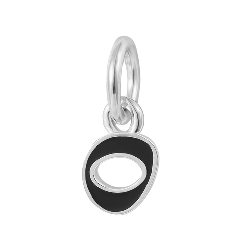 "Letter O" Silver Charm