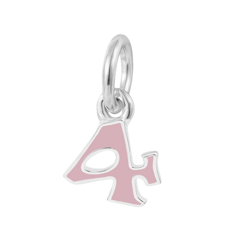 "NUMBER 4" Silver Charm
