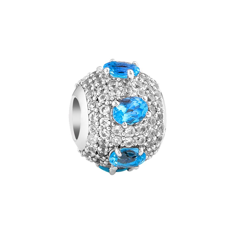 Elegant Blue Topaz Charm