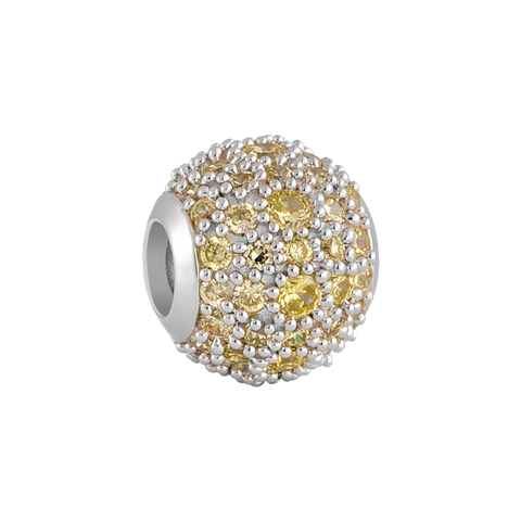 Yellow Pavé Charm
