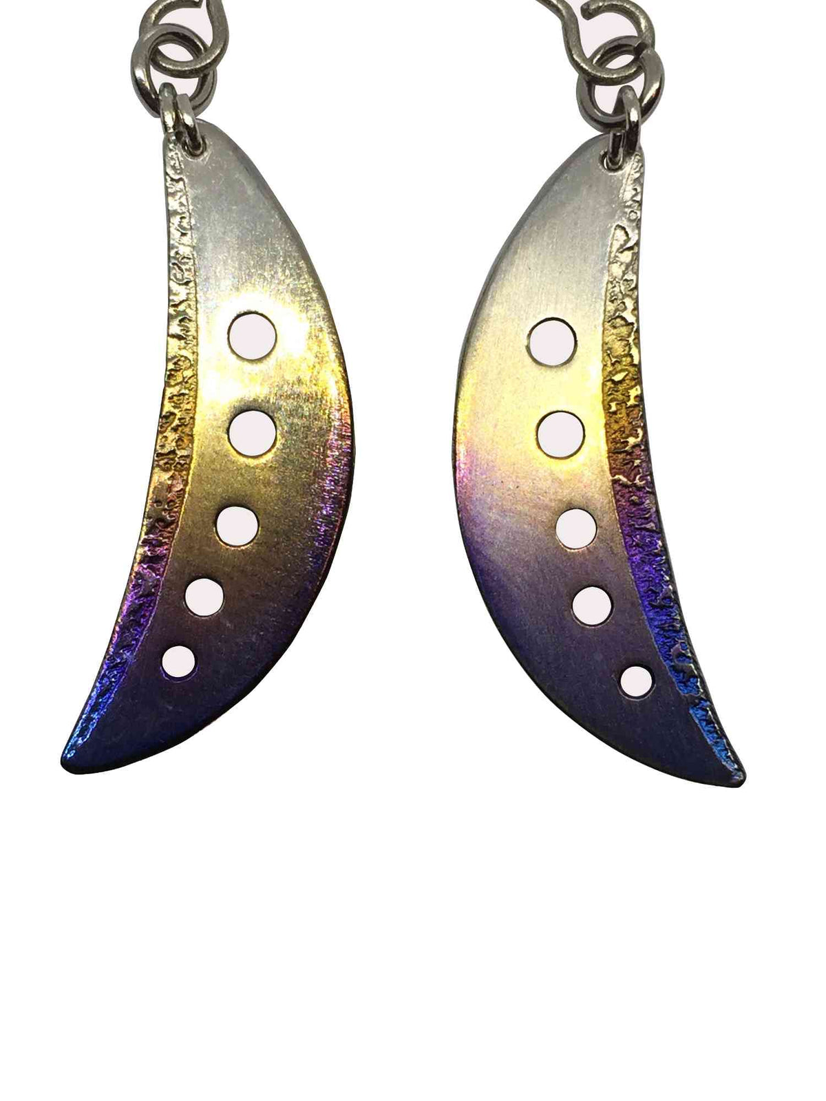 titanium earrings crescent moon 4