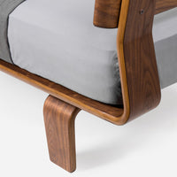Walnut veneer Queen