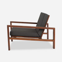 Case Study Furniture® Solid Wood Lounge Chair - Upholstered