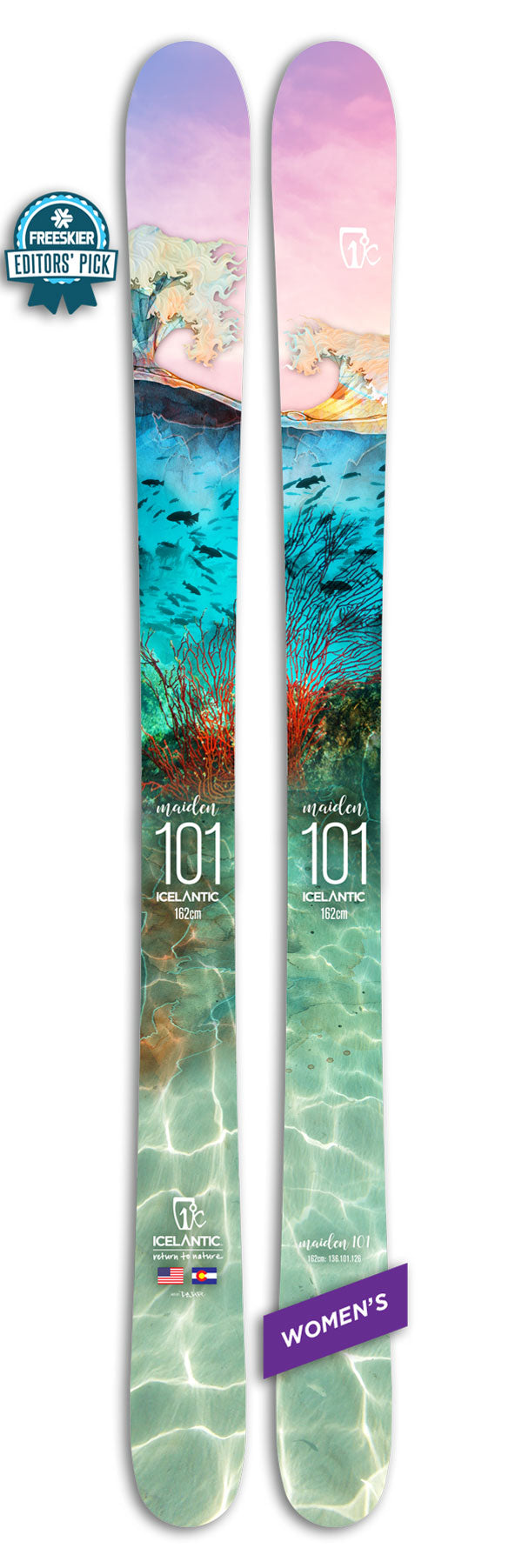 スキー Icelantic 18/19 Maiden101 レディース フリーライド
