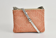 FAY Triple -zip Crossbody Bag - Silver / Peach