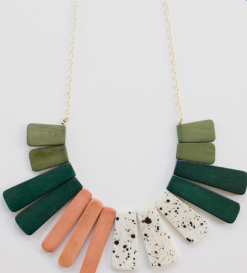 Color Study Necklace Blue