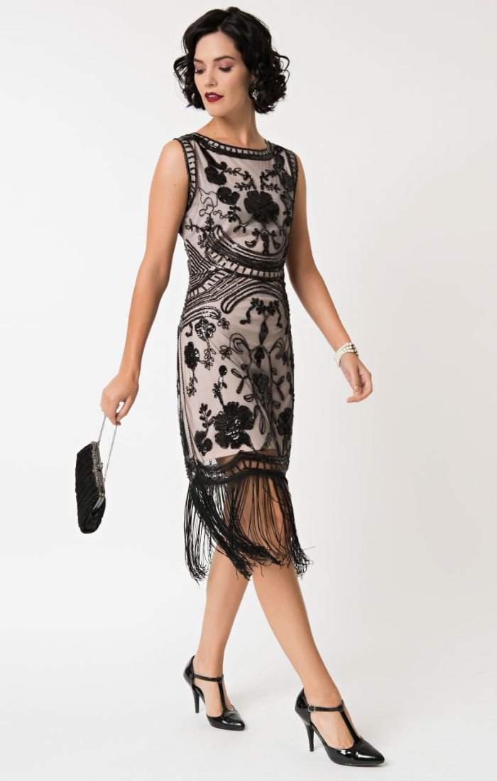 1920 Great Gatsby Vintage Style Cocktail Dress-Isabeau - Blanche's Place