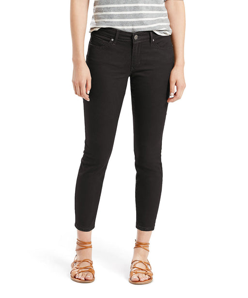 Levi 711 Ankle Skinny Jeans - Soft Black