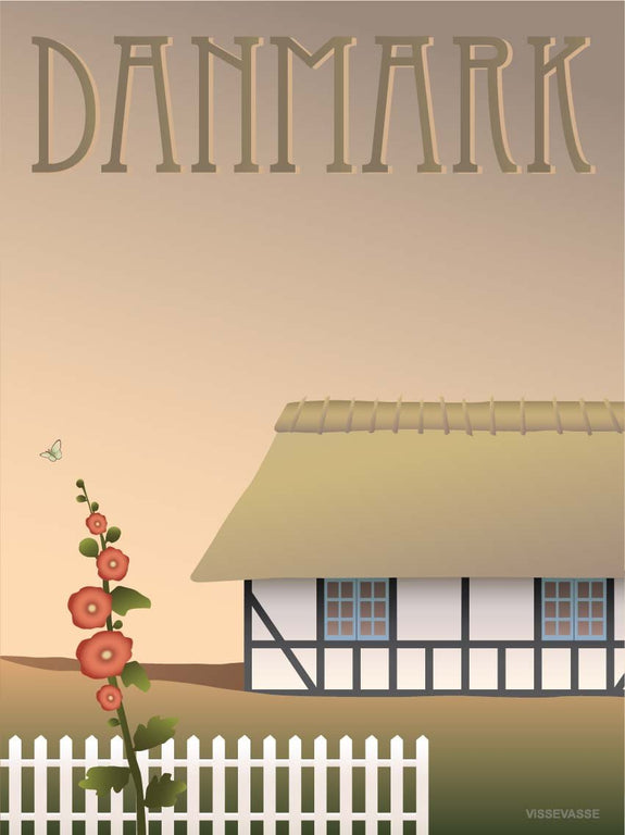 Danmark bondehuset plakat vissevasse