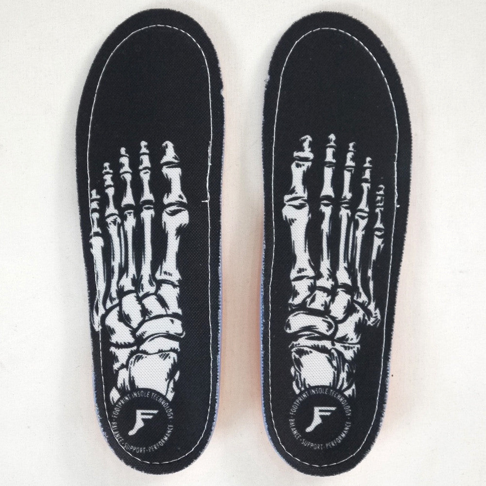 Footprint Insoles Skeleton White Kingfoam Orthotics.