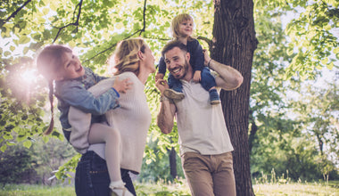 Person enjoying the benefits of CBD