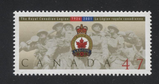 Canada #1926 (SG#2114) 47c Royal Canadian Legion Issue NF/DF Paper VF-84 NH Brixton Chrome