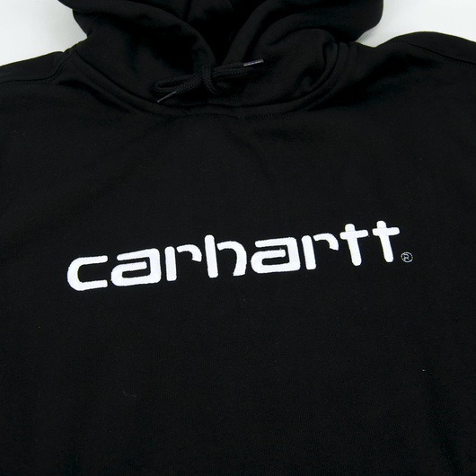 Carhartt WIP - Carhartt Pullover Hooded Sweatshirt - Black / White