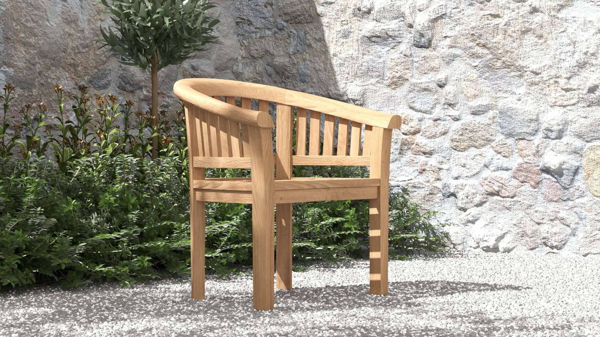 Crescent Lounge Chair - Chic Teak® | Luxury Teak Furniture
