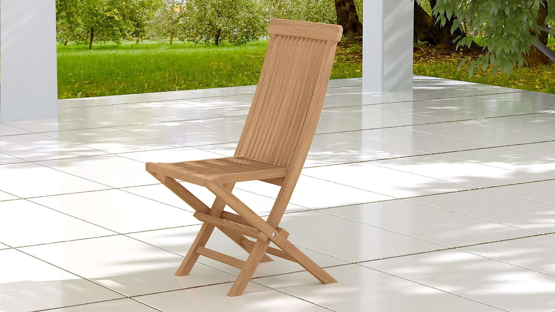 Lincoln Folding Teak Dining Chair - Chic Teak® | Luxury Teak Furniture