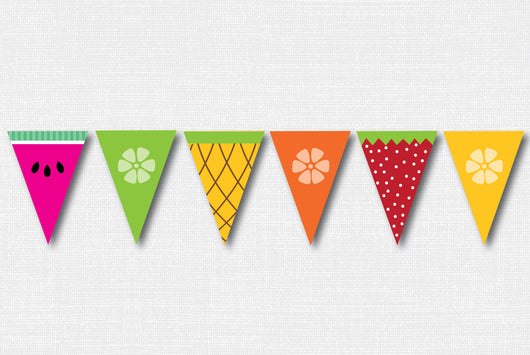 Fruit Slice Pennant Banner - DIY