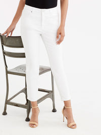 Lexington Skinny Cropped Jeans Color Soft White
