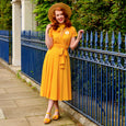 Margaret Dress in Sunshine Dot by Karina Dresses