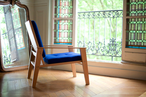 Fauteuil en bois fait main par Nitsn