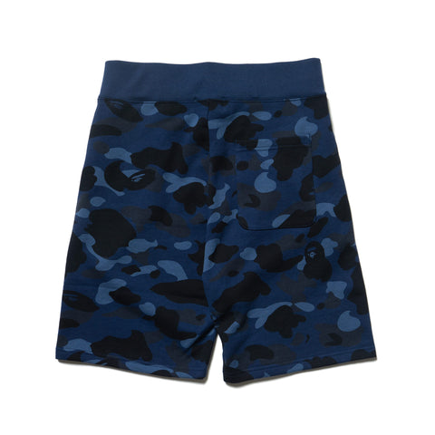A Bathing Ape Color Camo Sweat Shorts Navy, Shorts