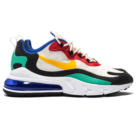 Nike Air Max 270 React (Bauhaus Art) Phantom/University Gold, Footwear