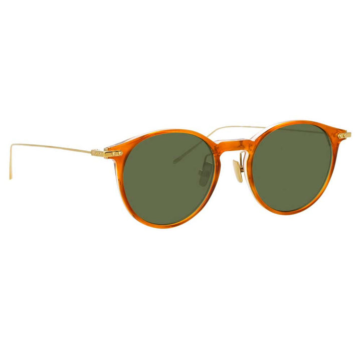 Linda Farrow Linear 08 C8 Oval Sunglasses