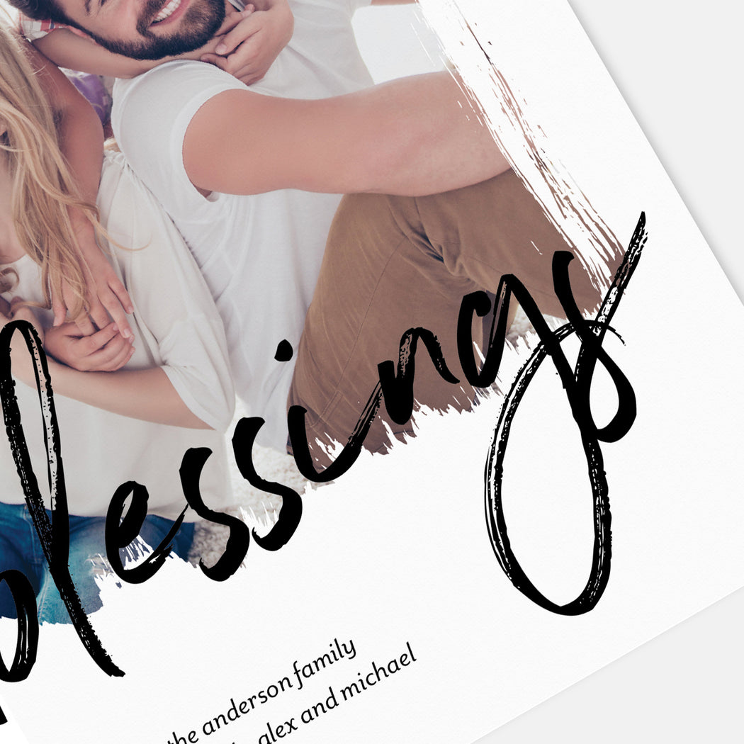 Scripted Blessings Holiday Cards – Detail View
