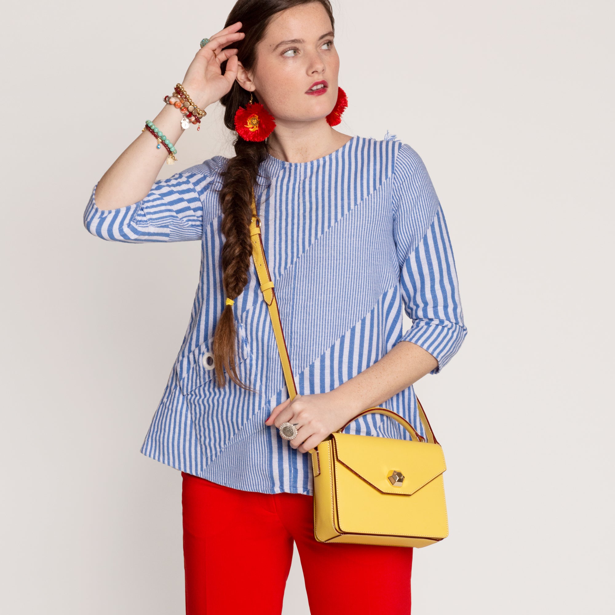 Mini Midge Vachetta Leather Canary
