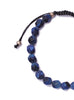 Matte Blue Tiger Eye Bead Bracelet for Men