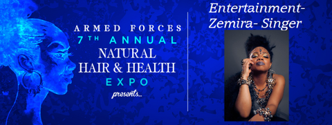 Zemira Israel performance at the 7th Annual Armed Forces Natural Hair & Health Expo