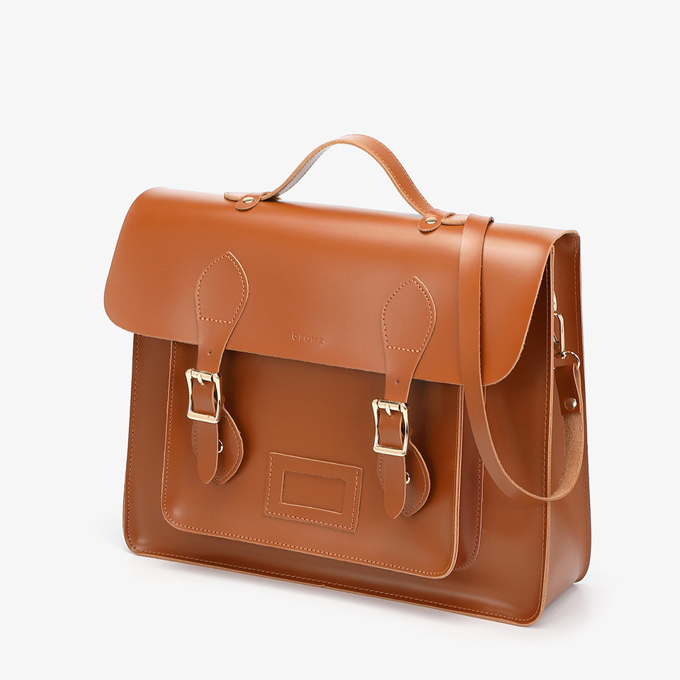 3-way multipurpose PU leather satchel bag in burgundy