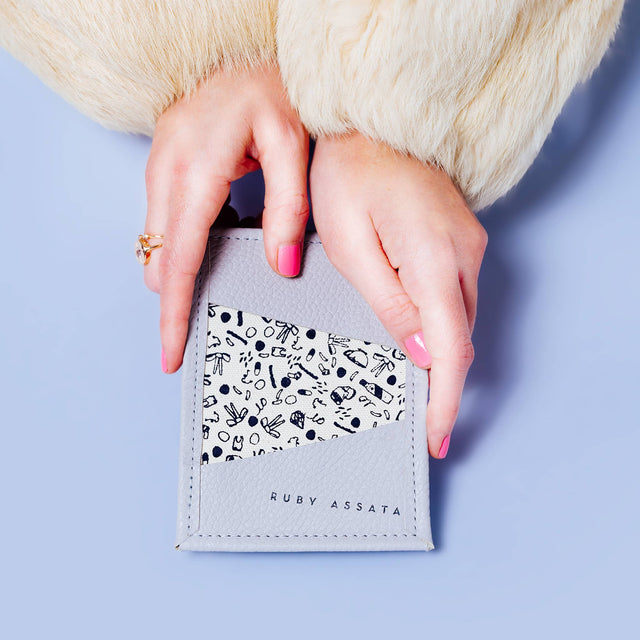 Cream Puff Gray Tiny Wallet