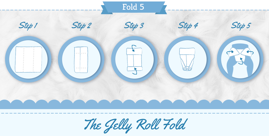  Master the perfect fold! Learn step-by-step folding techniques in this handy tutorial - your go-to guide for perfect jelly roll diaper folding every time.