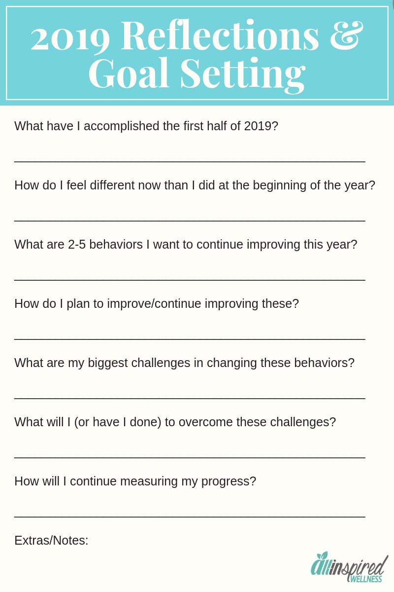self reflection and goal setting