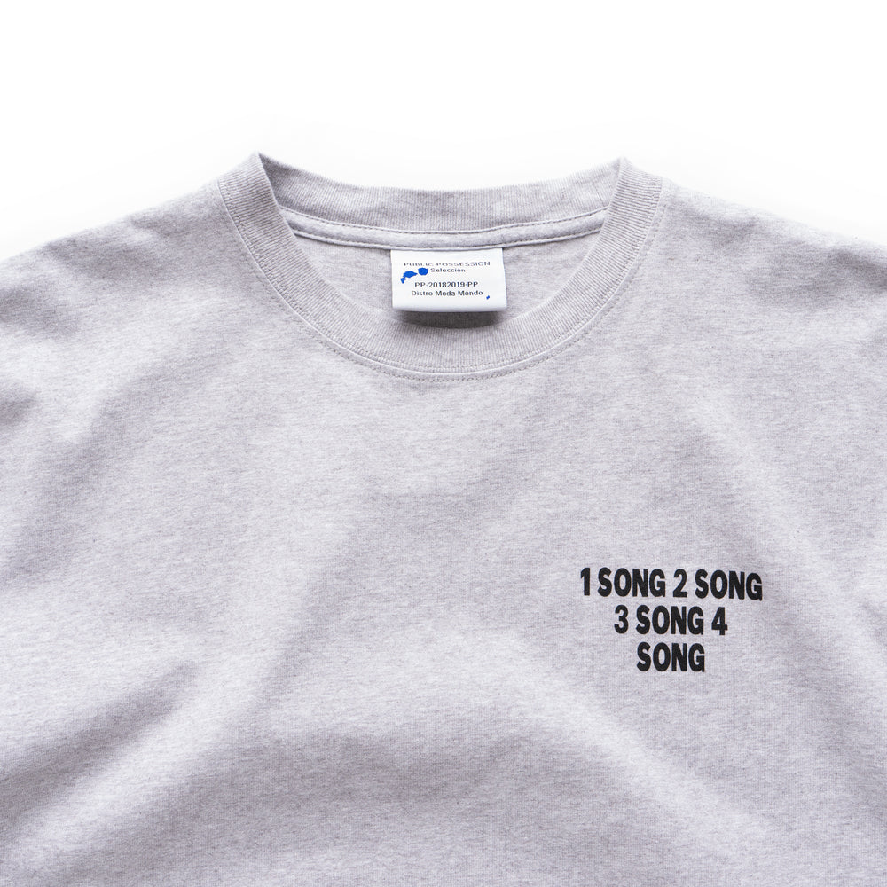 Karaoke Button T-Shirt - Grey