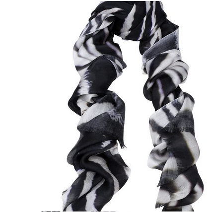 zebra print scarf
