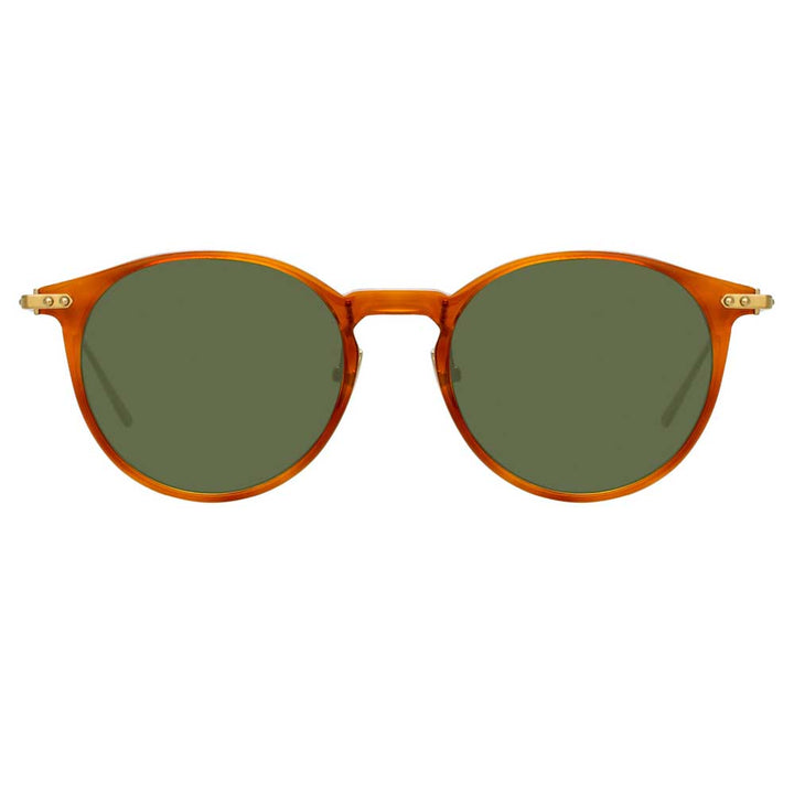 Linda Farrow Linear 08 C8 Oval Sunglasses